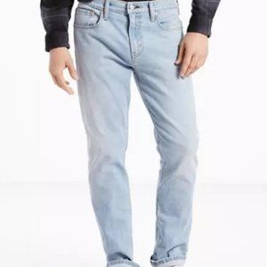 Levi's Mens 502 Taper Fit Jeans Light Wash 32X32